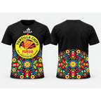 FUEGO Shirt, Vorder- und Rückseite